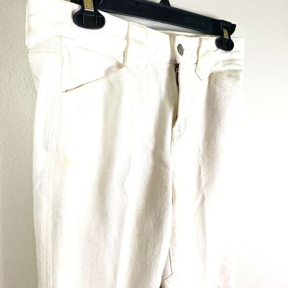 Women's Polo's Ralph Lauren Blue Label White Denim Straight Leg Pants 04/Small - Picture 6 of 13
